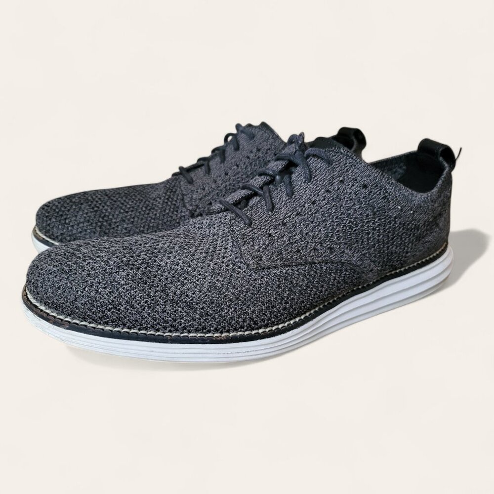 Cole Haan Orginal Grand Stitchlite Oxford Gray Knit Mens 9